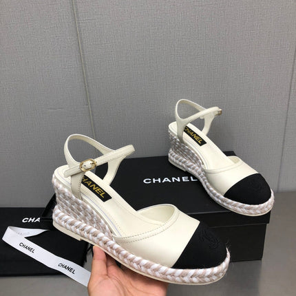 MARY JANE WEDGE WHITE LAMBSKIN