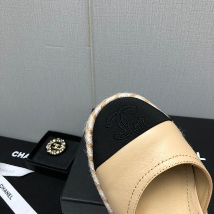 MARY JANE WEDGE BEIGE CREAM LAMBSKIN