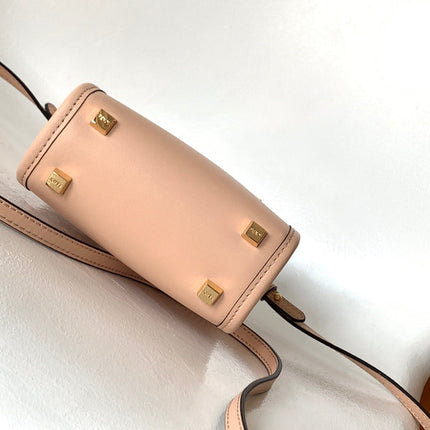 Fend Mini Sunshine Shopper Bag 18 Peach Leather