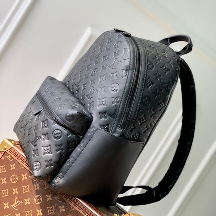 DISCOVERY PM BACKPACK 38 IN BLACK MONOGRAM LAMBSKIN