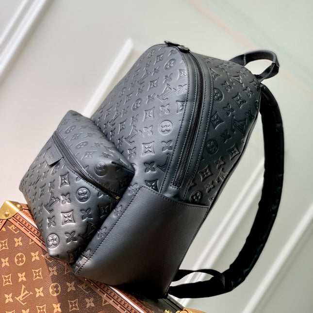 DISCOVERY PM BACKPACK 38 IN BLACK MONOGRAM LAMBSKIN