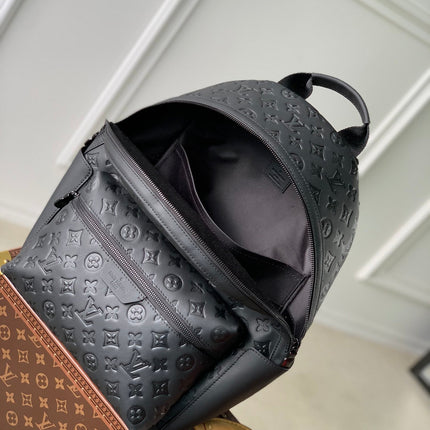 DISCOVERY PM BACKPACK 38 IN BLACK MONOGRAM LAMBSKIN