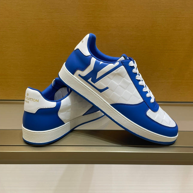 LV RIVOLI SNEAKER MEN BLUE WHITE