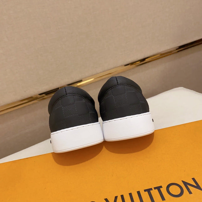 LV LOAFER IN BLACK DAMIER SHEEPSKIN