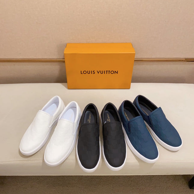 LV LOAFER IN BLACK DAMIER SHEEPSKIN