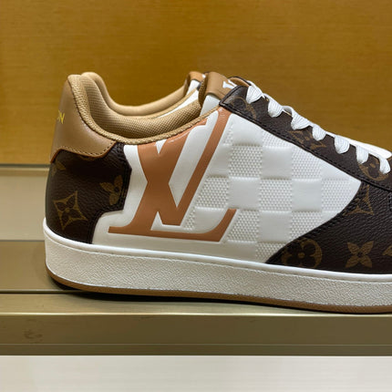 LV RIVOLI SNEAKER MEN BROWN WHITE