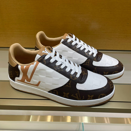 LV RIVOLI SNEAKER MEN BROWN WHITE