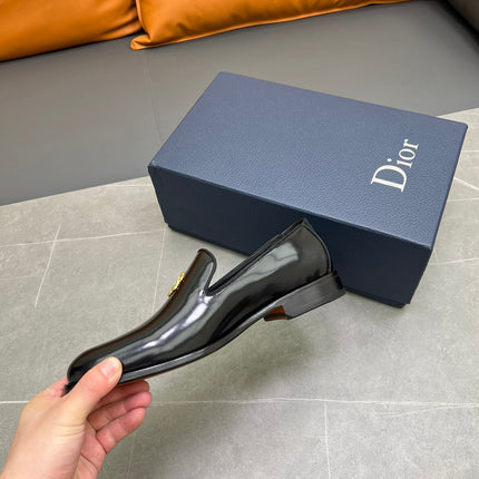 CD SPARROW LOAFER BLACK POLISHED CALFSKIN
