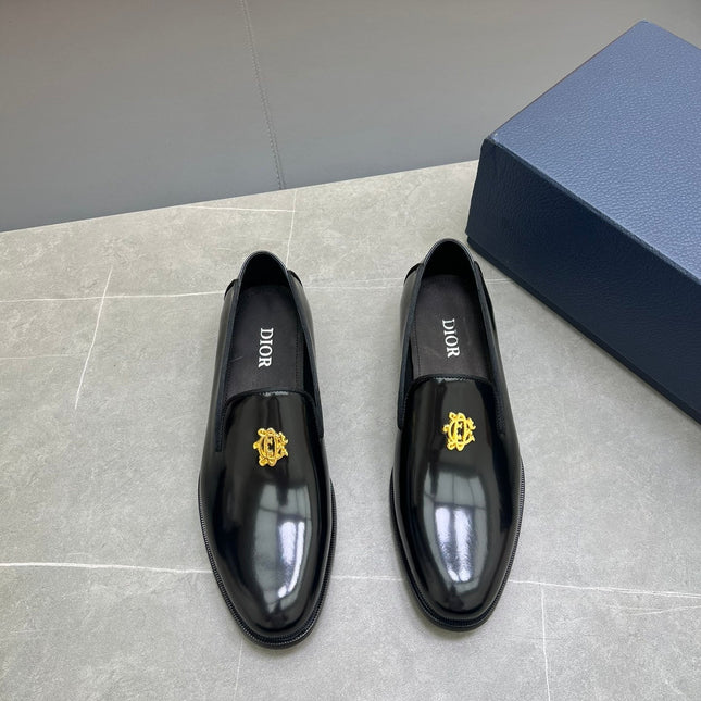 CD SPARROW LOAFER BLACK POLISHED CALFSKIN