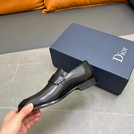 CD GRANVILLE LOAFER BLACK POLISHED CALFSKIN