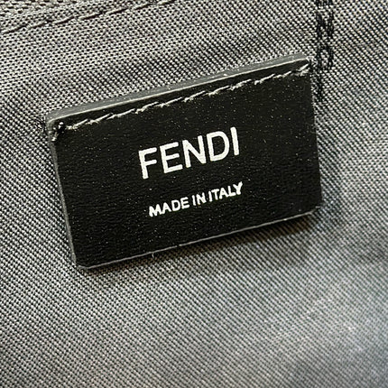 FENDI STRIKE 41 MEDIUM FF MIDNIGHT BLUE JACQUARD FABRIC BACKPACK