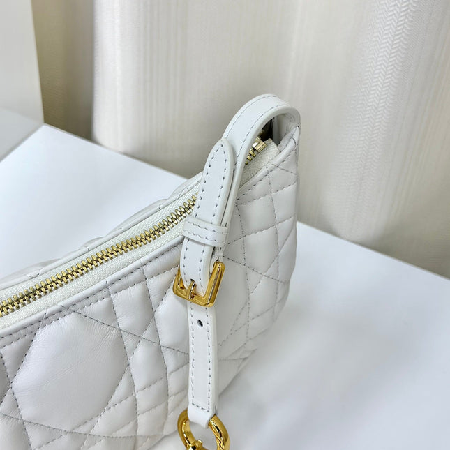 CD LOUNGE 26 BAG IN WHITE LAMBSKIN
