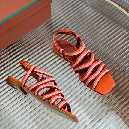 LP SPRIGHTLY CHARMS SANDAL BURNT ORANGE CALFSKIN
