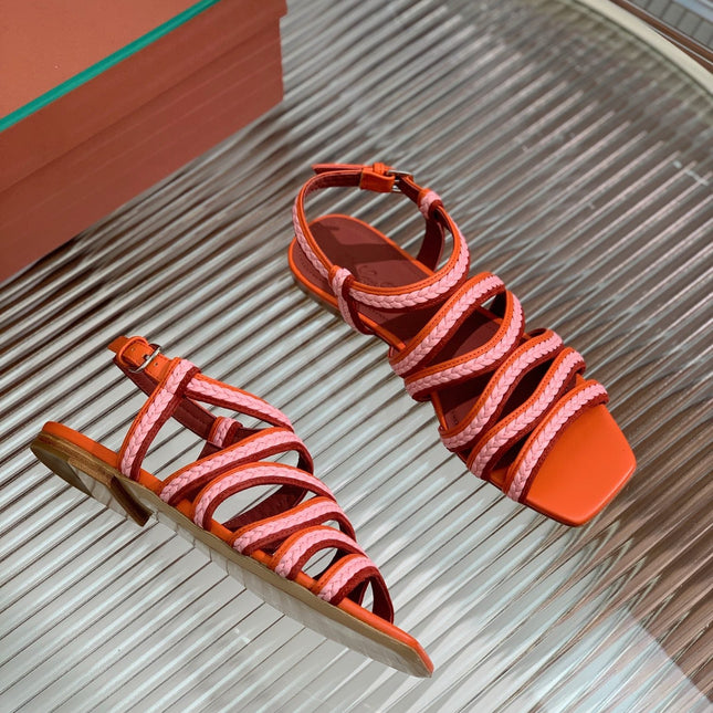 LP SPRIGHTLY CHARMS SANDAL BURNT ORANGE CALFSKIN