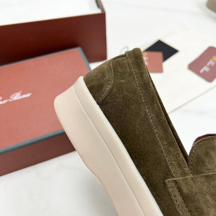 LP RETRO SUMMER WALK LOAFERS OLIVE SUEDE