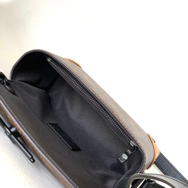 STEAMER BAG 26 IN BROWN MONOGRAM MACASSAR CANVAS
