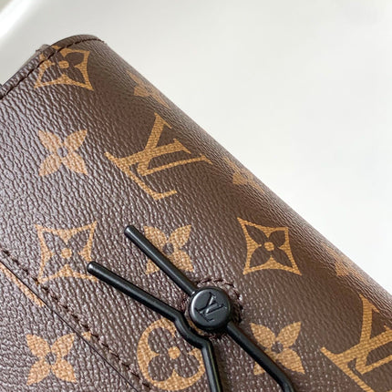 STEAMER BAG 26 IN BROWN MONOGRAM MACASSAR CANVAS
