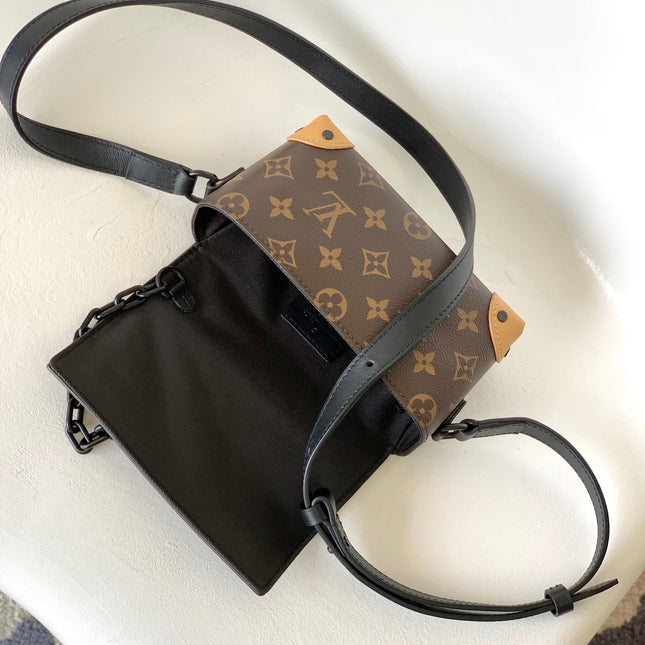 STEAMER BAG 26 IN BROWN MONOGRAM MACASSAR CANVAS