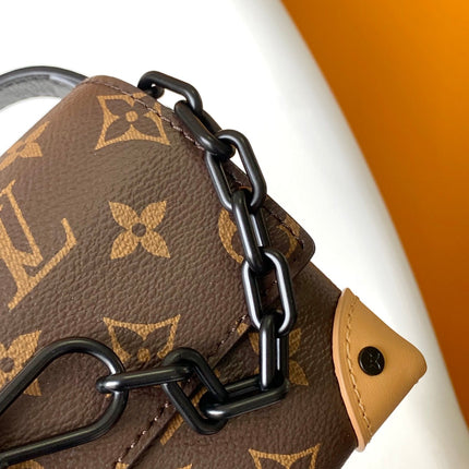STEAMER BAG 26 IN BROWN MONOGRAM MACASSAR CANVAS