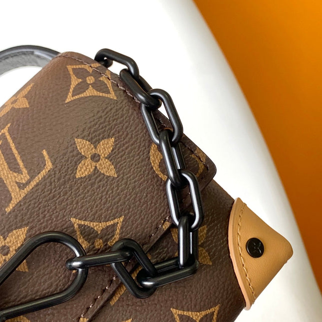 STEAMER BAG 26 IN BROWN MONOGRAM MACASSAR CANVAS