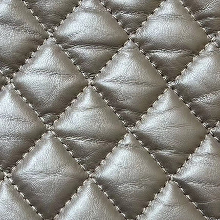 CHANEL 25S MINI SHOPPING BAG 23 IN DARK TAUPE CALFSKIN