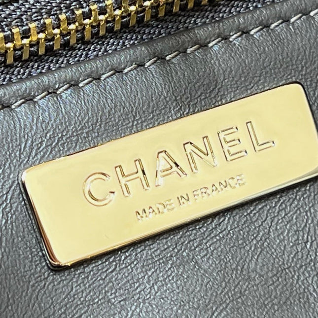 CHANEL 25S MINI SHOPPING BAG 23 IN DARK TAUPE CALFSKIN