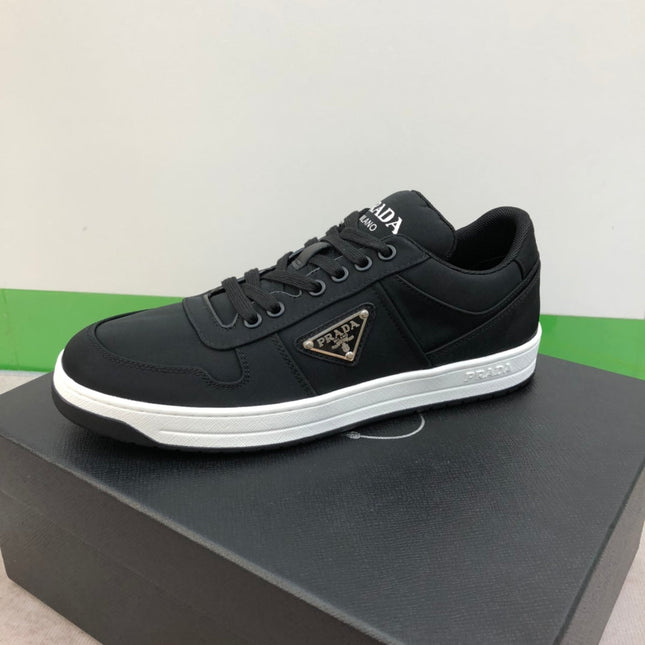 PRA PRAX 01 RE-NYLON SNEAKERS IN BLACK FABRIC