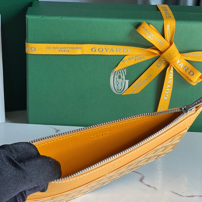 INSERT LOUISE 21 IN YELLOW GOYARDINE CANVAS