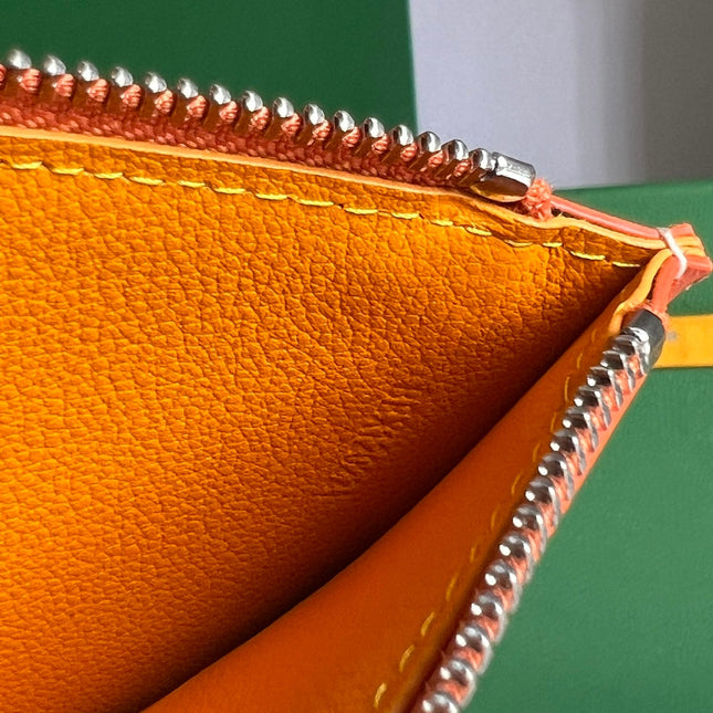 INSERT LOUISE 21 IN RED ORANGE GOYARDINE CANVAS