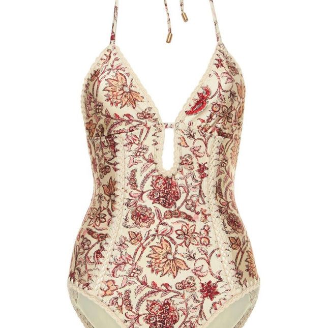 ZIMMERMANN BIKINI WITH PLUNGING NECKLINE 270503
