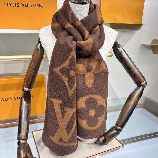 LV SCARF 240 CM IN CASHMERE 737199