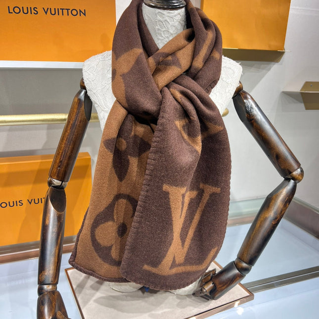 LV SCARF 240 CM IN CASHMERE 737199