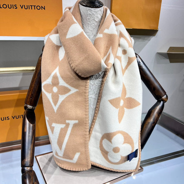 LV SCARF 240 CM IN CASHMERE 737198