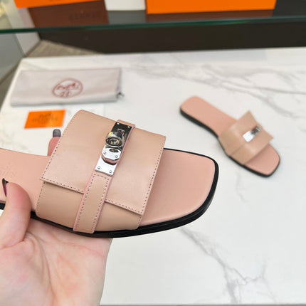 Giulia Sandal Rose Cannelle Calfskin