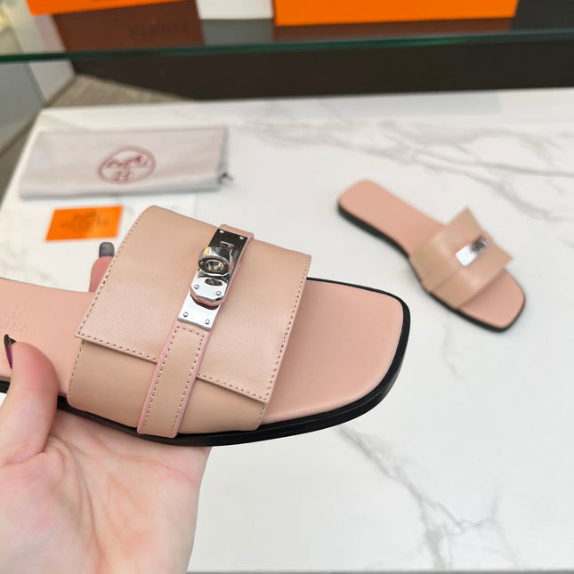 Giulia Sandal Rose Cannelle Calfskin