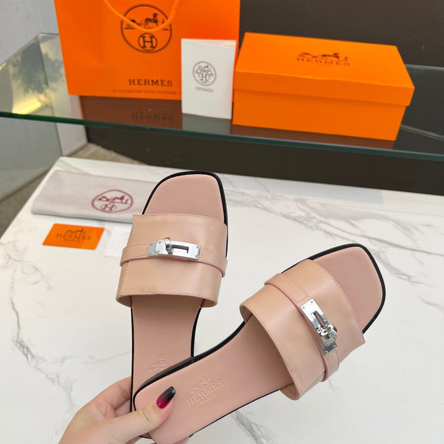 Giulia Sandal Rose Cannelle Calfskin