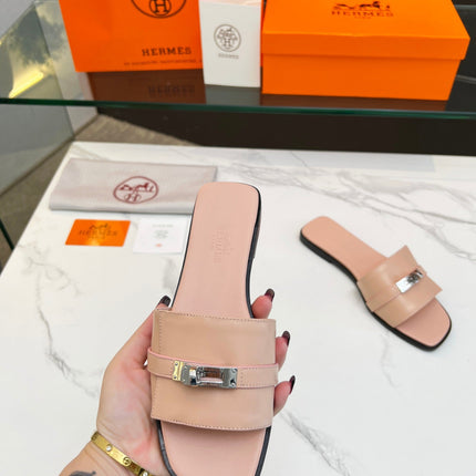 Giulia Sandal Rose Cannelle Calfskin