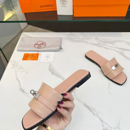 Giulia Sandal Rose Cannelle Calfskin
