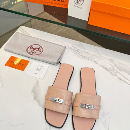 Giulia Sandal Rose Cannelle Calfskin