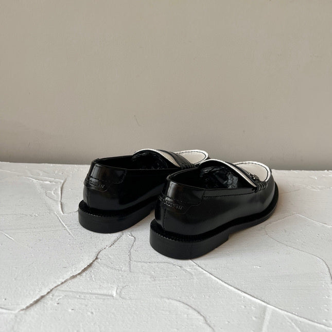 SL LE LOAFER BLACK AND WHITE CALFSKIN