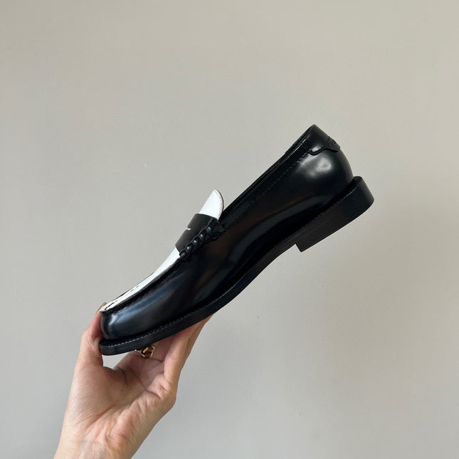 SL LE LOAFER BLACK AND WHITE CALFSKIN