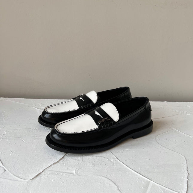 SL LE LOAFER BLACK AND WHITE CALFSKIN
