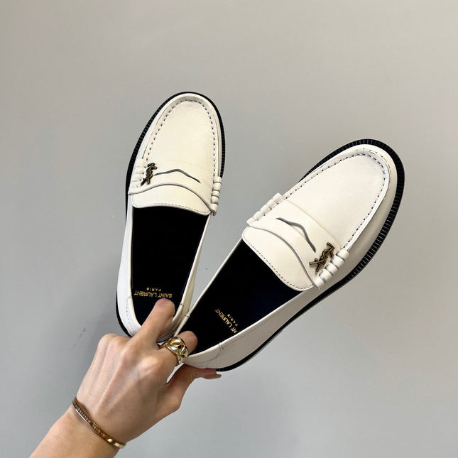 SL LE LOAFER WHITE SUEDE