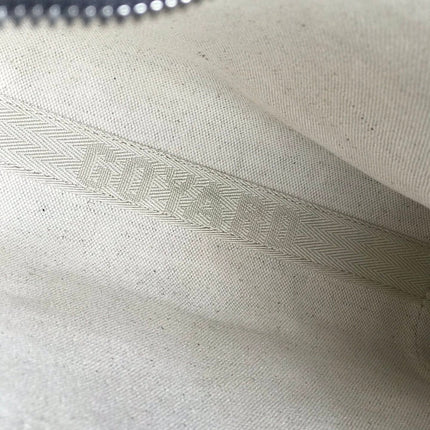 CONTI POUCH 24 IN GREY BLACK LAMBSKIN AND GOYARDINE CANVAS