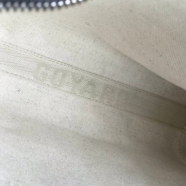 CONTI POUCH 24 IN GREY BLACK LAMBSKIN AND GOYARDINE CANVAS