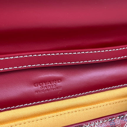 MONTE-CARLO PM CLUTCH 25 IN CLASSIC RED GOYARDINE CANVAS