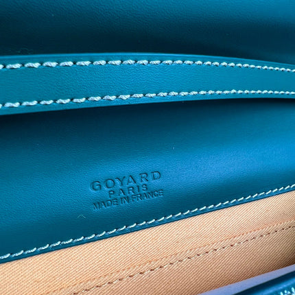 MONTE-CARLO PM CLUTCH 25 IN GREEN GOYARDINE CANVAS