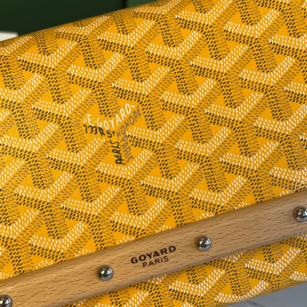 MONTE-CARLO PM CLUTCH 25 IN YELLOW GOYARDINE CANVAS