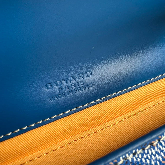 MONTE-CARLO PM CLUTCH 25 IN SAPPHIRE BLUE GOYARDINE CANVAS