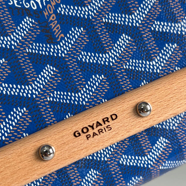 MONTE-CARLO PM CLUTCH 25 IN SAPPHIRE BLUE GOYARDINE CANVAS